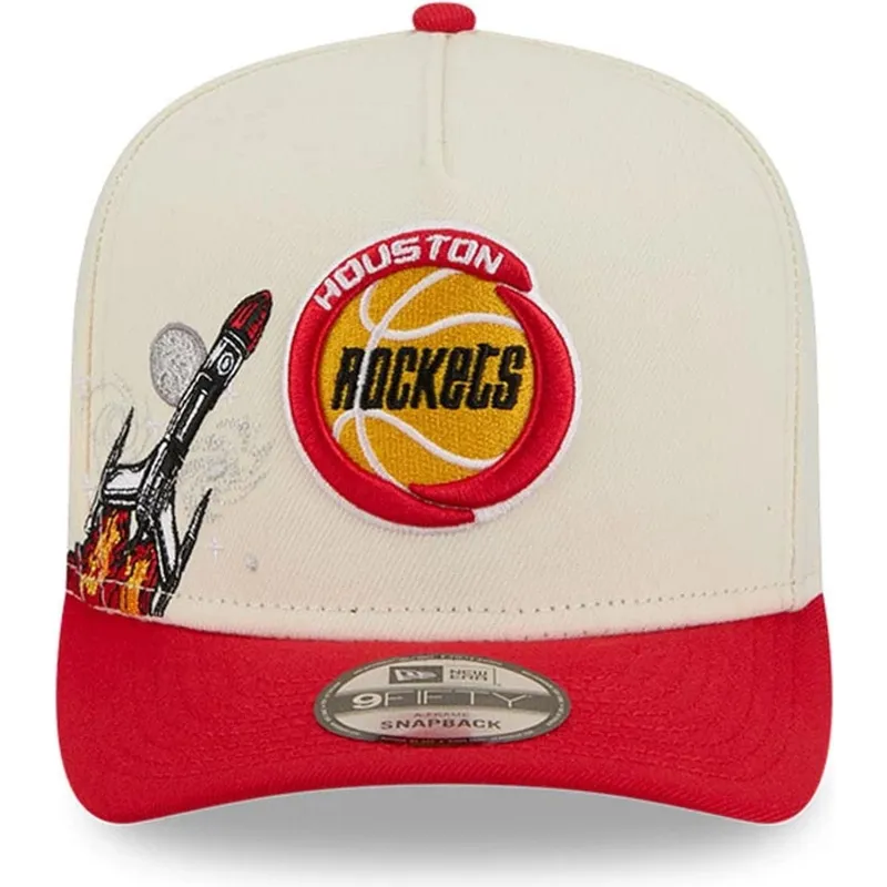 mutsid-kumer-punane-snapback-9fifty-a-frame-precurved-hardwood-classics-houston-rockets-nba-new-era