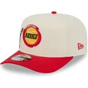 mutsid-kumer-punane-snapback-9fifty-a-frame-precurved-hardwood-classics-houston-rockets-nba-new-era