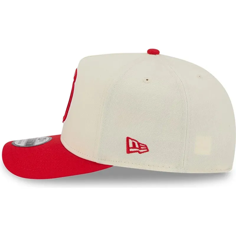 mutsid-kumer-punane-snapback-9fifty-a-frame-precurved-hardwood-classics-houston-rockets-nba-new-era
