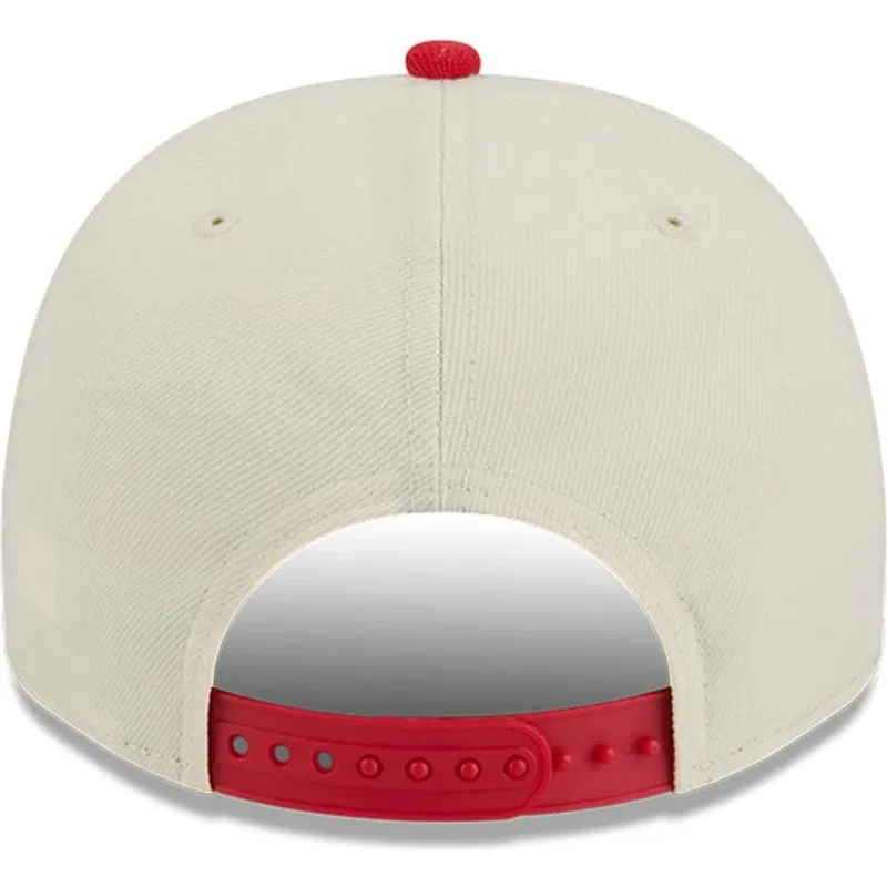 mutsid-kumer-punane-snapback-9fifty-a-frame-precurved-hardwood-classics-houston-rockets-nba-new-era