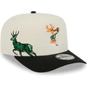 mutsid-kumer-must-snapback-9fifty-a-frame-precurved-hardwood-classics-milwaukee-bucks-nba-new-era