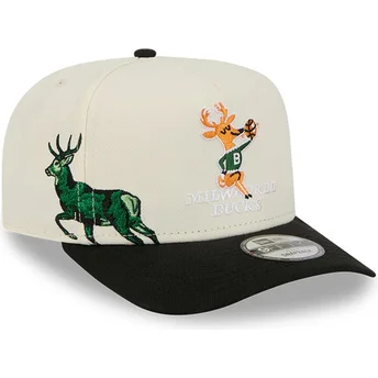 Mütsid kumer must snapback 9FIFTY A Frame Precurved Hardwood Classics Milwaukee Bucks NBA New Era