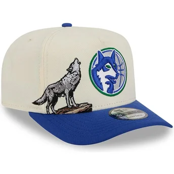 Cap kumer blue snapback 9FIFTY A Frame Precurved Hardwood Classics Minnesota Timberwolves NBA New Era