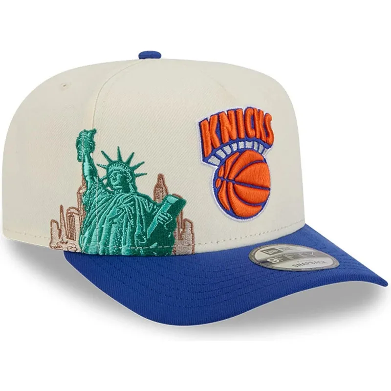 mutsid-kumer-sinine-snapback-9fifty-a-frame-precurved-hardwood-classics-new-york-knicks-nba-new-era