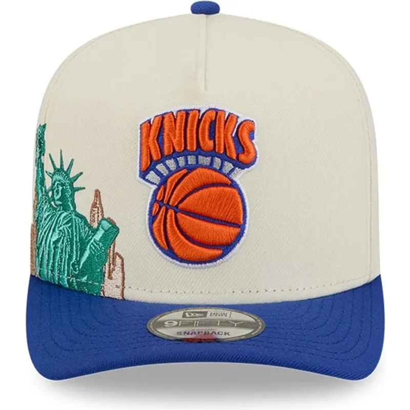 mutsid-kumer-sinine-snapback-9fifty-a-frame-precurved-hardwood-classics-new-york-knicks-nba-new-era
