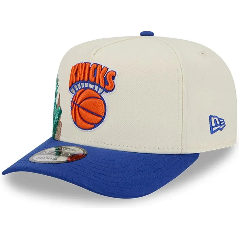mutsid-kumer-sinine-snapback-9fifty-a-frame-precurved-hardwood-classics-new-york-knicks-nba-new-era