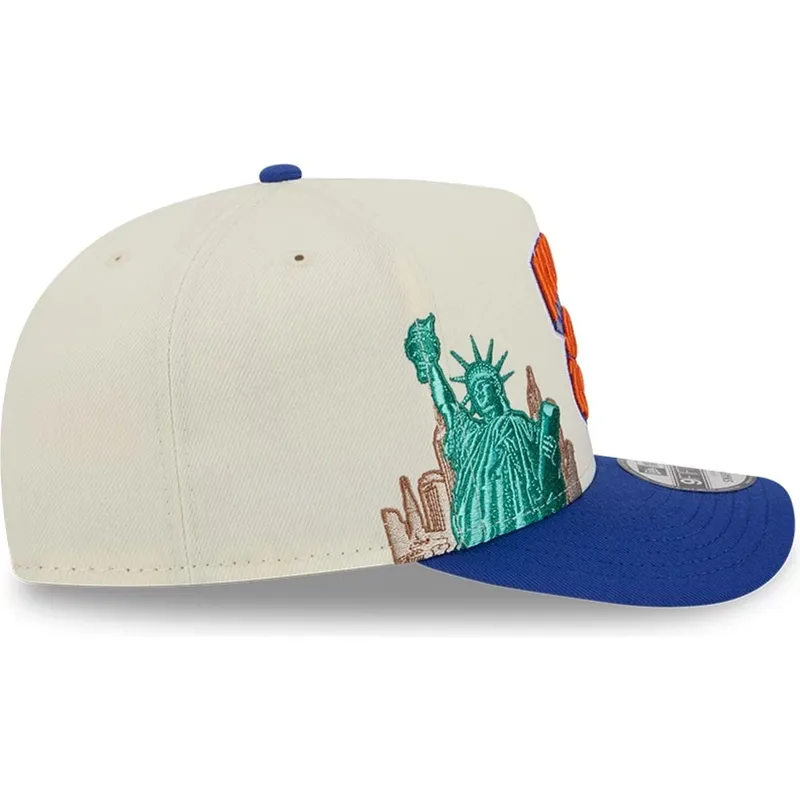 mutsid-kumer-sinine-snapback-9fifty-a-frame-precurved-hardwood-classics-new-york-knicks-nba-new-era