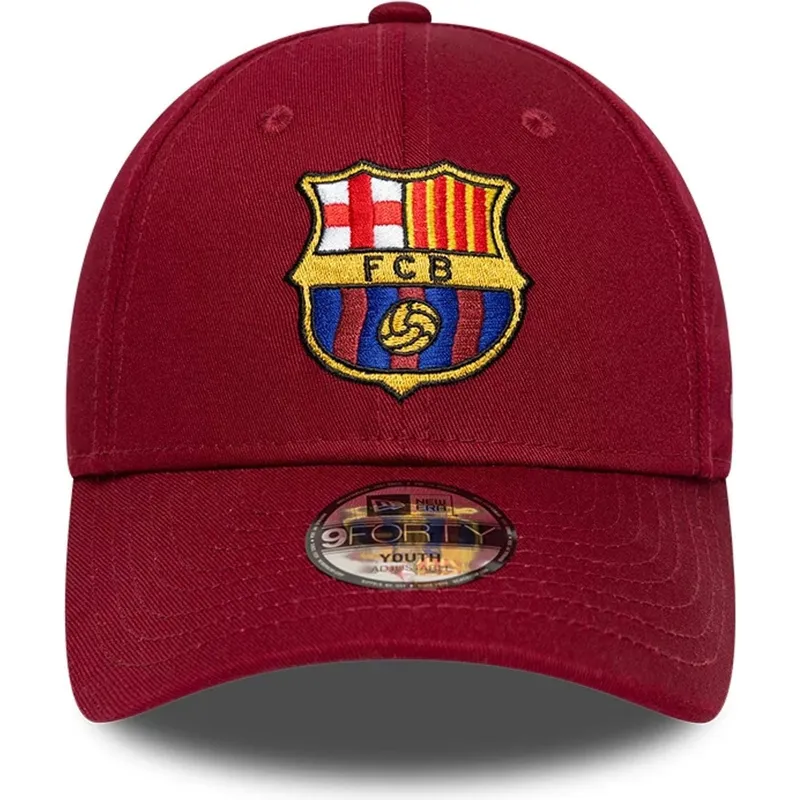 mutsid-kumer-punane-snapback-lastele-9forty-ajustable-fc-barcelona-laliga-new-era