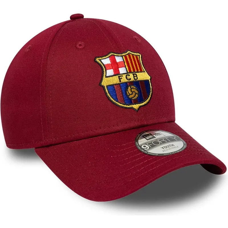 mutsid-kumer-punane-snapback-lastele-9forty-ajustable-fc-barcelona-laliga-new-era
