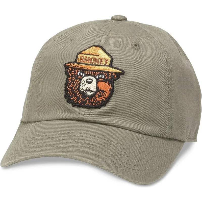 american-needle-curved-brim-smokey-bear-ballpark-green-adjustable-cap