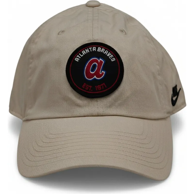 mutsid-kumer-beez-reguleeritav-club-unstructured-organic-cotton-atlanta-braves-mlb-nike