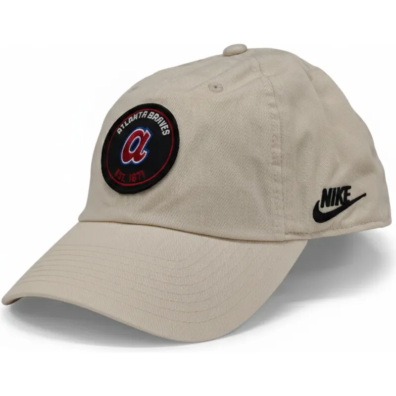 mutsid-kumer-beez-reguleeritav-club-unstructured-organic-cotton-atlanta-braves-mlb-nike
