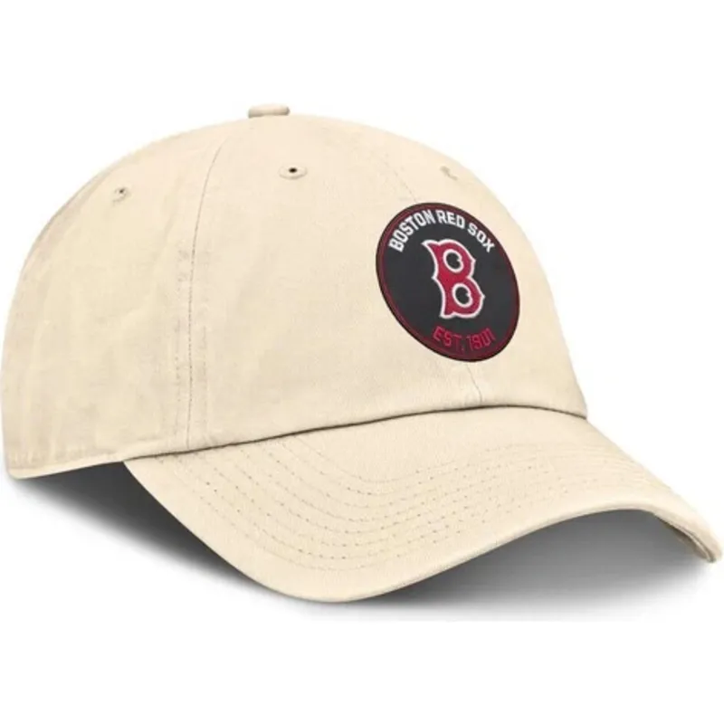 cap-kumer-beige-adjustable-strap-club-unstructured-organic-cotton-boston-red-sox-mlb-nike