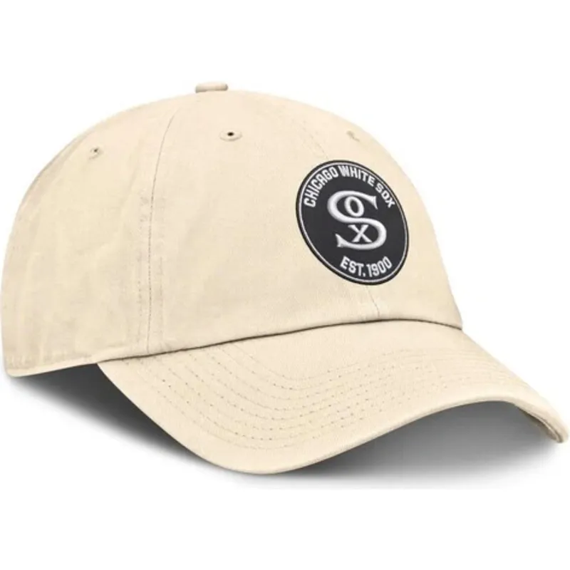 cap-kumer-beige-adjustable-strap-club-unstructured-organic-cotton-chicago-white-sox-mlb-nike cap-kumer-beige-adjustable-strap-club-unstructured-organic-cotton-chicago-white-sox-mlb-nike