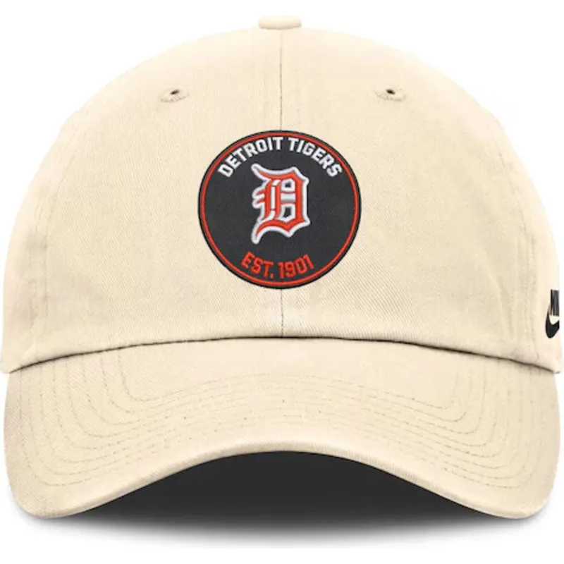cap-kumer-beige-adjustable-strap-club-unstructured-organic-cotton-detroit-tigers-mlb-nike