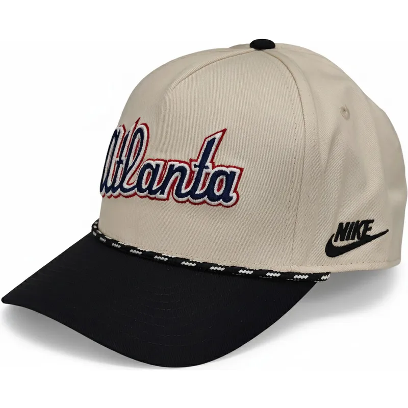 cap-kumer-beige-snapback-rise-structured-atlanta-braves-mlb-nike