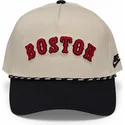 cap-kumer-beige-snapback-rise-structured-boston-red-sox-mlb-nike