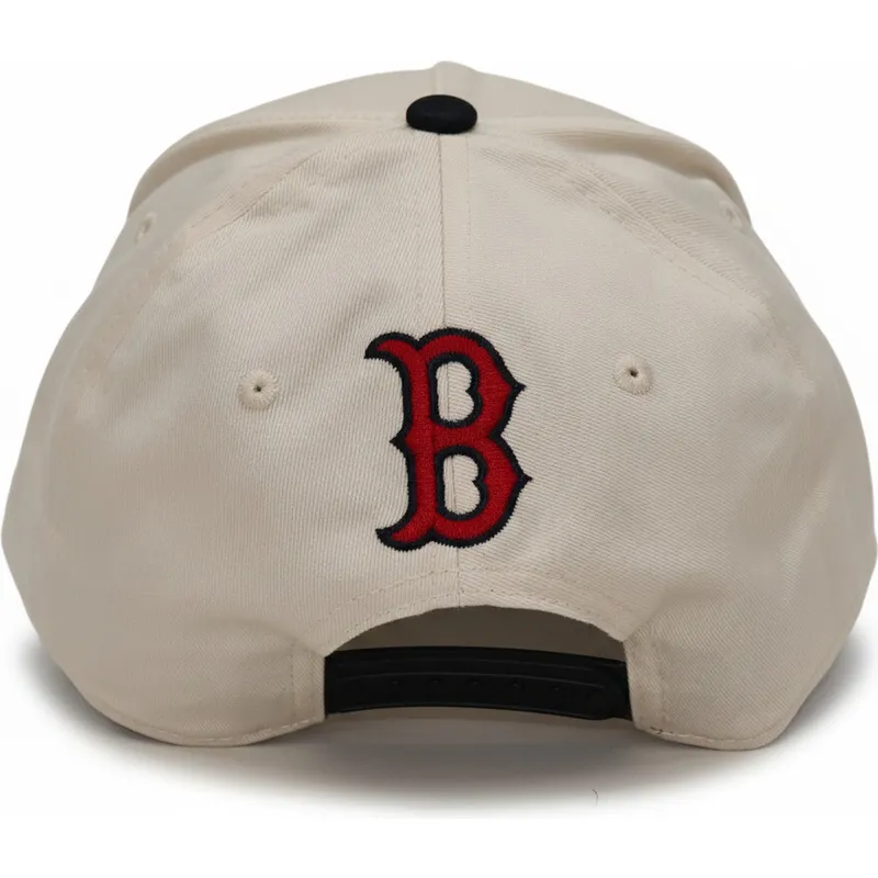cap-kumer-beige-snapback-rise-structured-boston-red-sox-mlb-nike