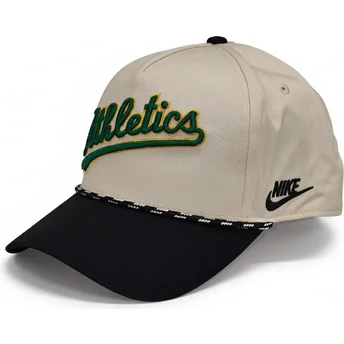 Mütsid kumer beež snapback Rise Structured Oakland Athletics MLB Nike