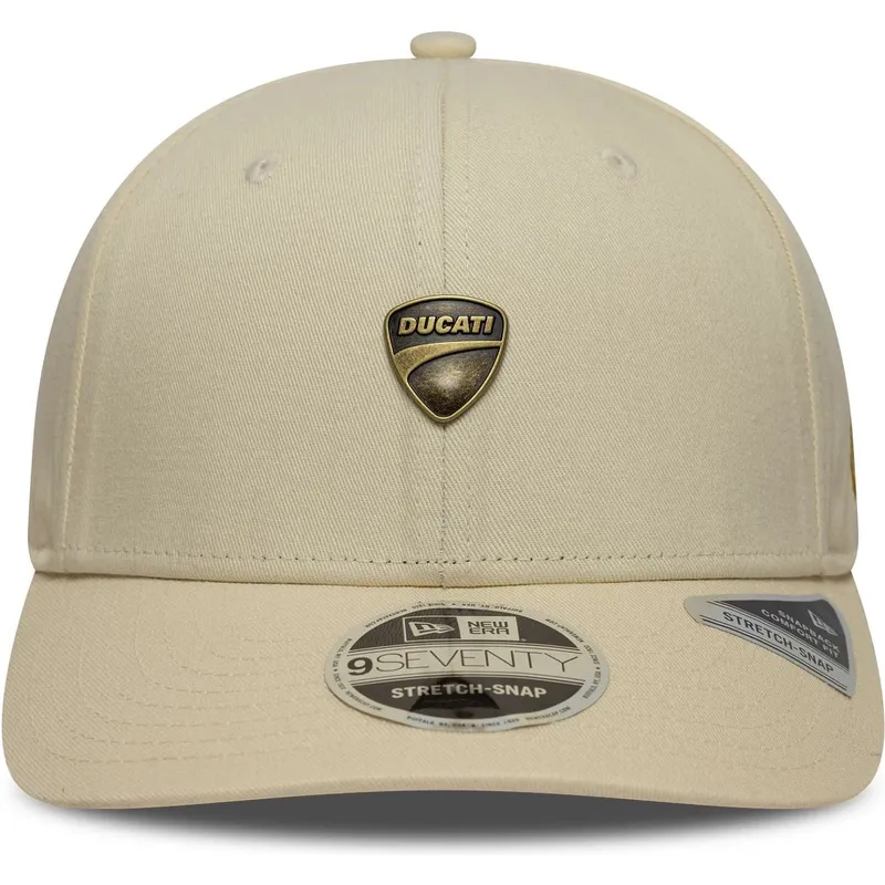 new-era-curved-brim-9seventy-stretch-snap-seasonal-ducati-motor-motogp-beige-snapback-cap