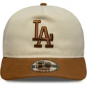 mutsid-kumer-pruun-reguleeritav-9fifty-a-frame-suede-visor-los-angeles-dodgers-mlb-new-era