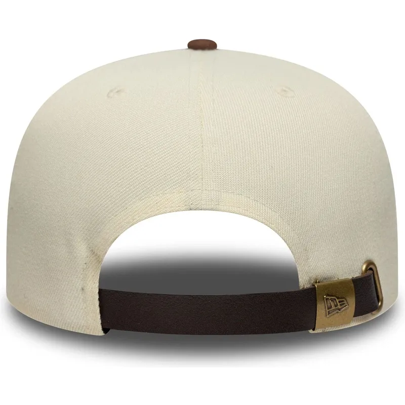 mutsid-kumer-pruun-reguleeritav-9fifty-a-frame-suede-visor-new-york-yankees-mlb-new-era