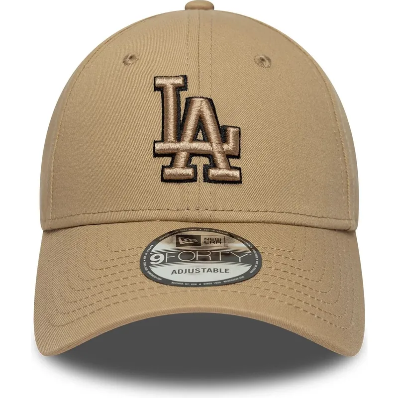 mutsid-kumer-pruun-reguleeritav-9forty-outline-los-angeles-dodgers-mlb-new-era