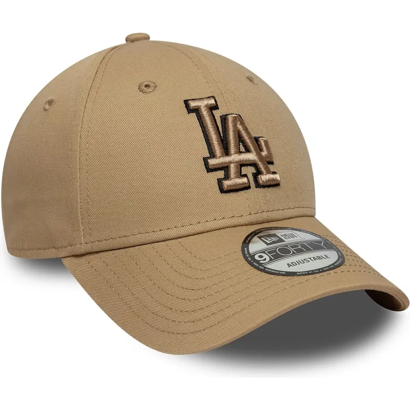 mutsid-kumer-pruun-reguleeritav-9forty-outline-los-angeles-dodgers-mlb-new-era