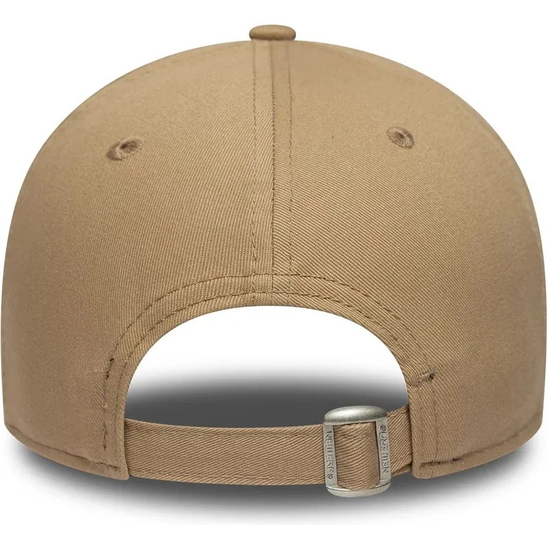 new-era-curved-brim-brown-logo-9forty-outline-los-angeles-dodgers-mlb-brown-adjustable-cap