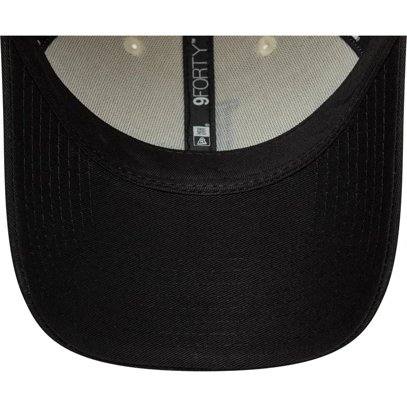 new-era-curved-brim-9forty-colour-block-los-angeles-dodgers-mlb-beige-and-black-adjustable-cap