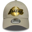 cap-kumer-beige-snapback-9forty-metallic-los-angeles-lakers-nba-new-era