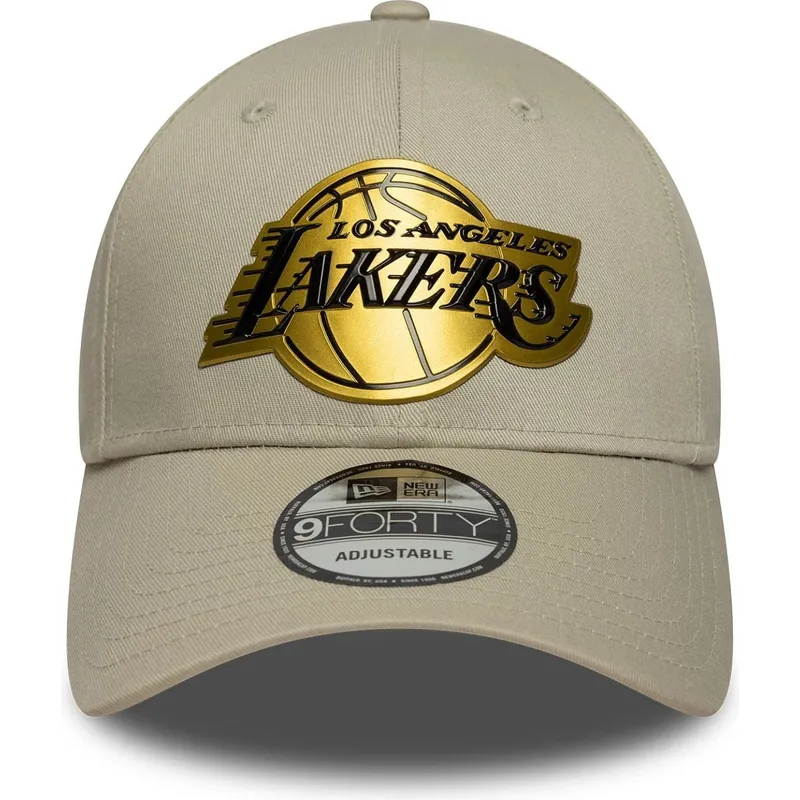 cap-kumer-beige-snapback-9forty-metallic-los-angeles-lakers-nba-new-era