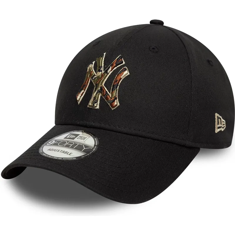 mutsid-kumer-must-reguleeritav-9forty-camo-infill-new-york-yankees-mlb-new-era