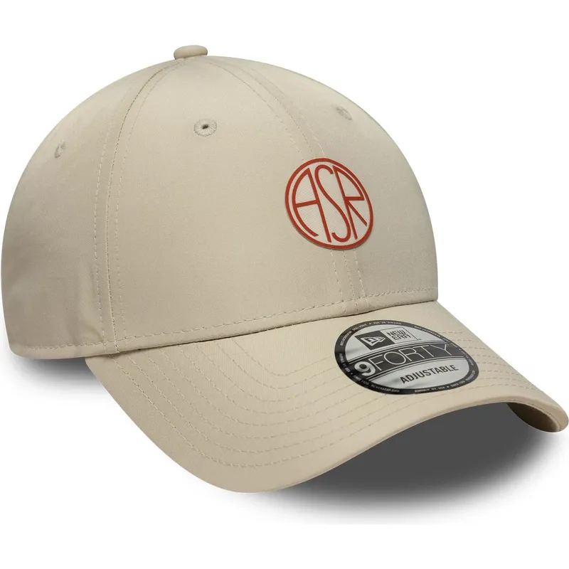 cap-kumer-beige-adjustable-strap-9forty-streetweear-associazione-sportiva-roma-serie-a-new-era