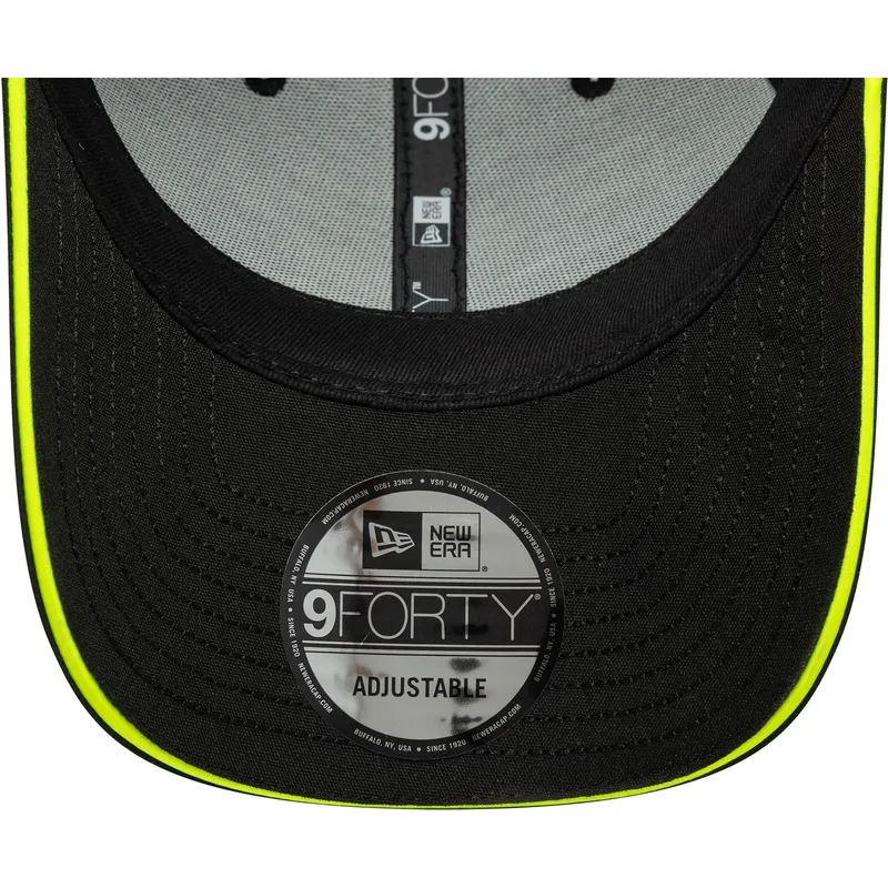 mutsid-kumer-must-reguleeritav-9forty-recycled-stripe-valentino-rossi-vr46-motogp-new-era