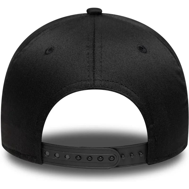 new-era-curved-brim-9forty-e-frame-metallic-los-angeles-lakers-nba-black-snapback-cap