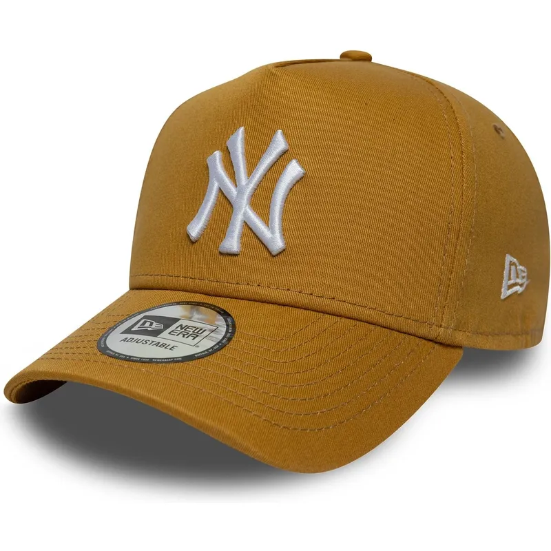 mutsid-kumer-pruun-snapback-9forty-e-frame-league-essential-new-york-yankees-mlb-new-era