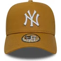 mutsid-kumer-pruun-snapback-9forty-e-frame-league-essential-new-york-yankees-mlb-new-era