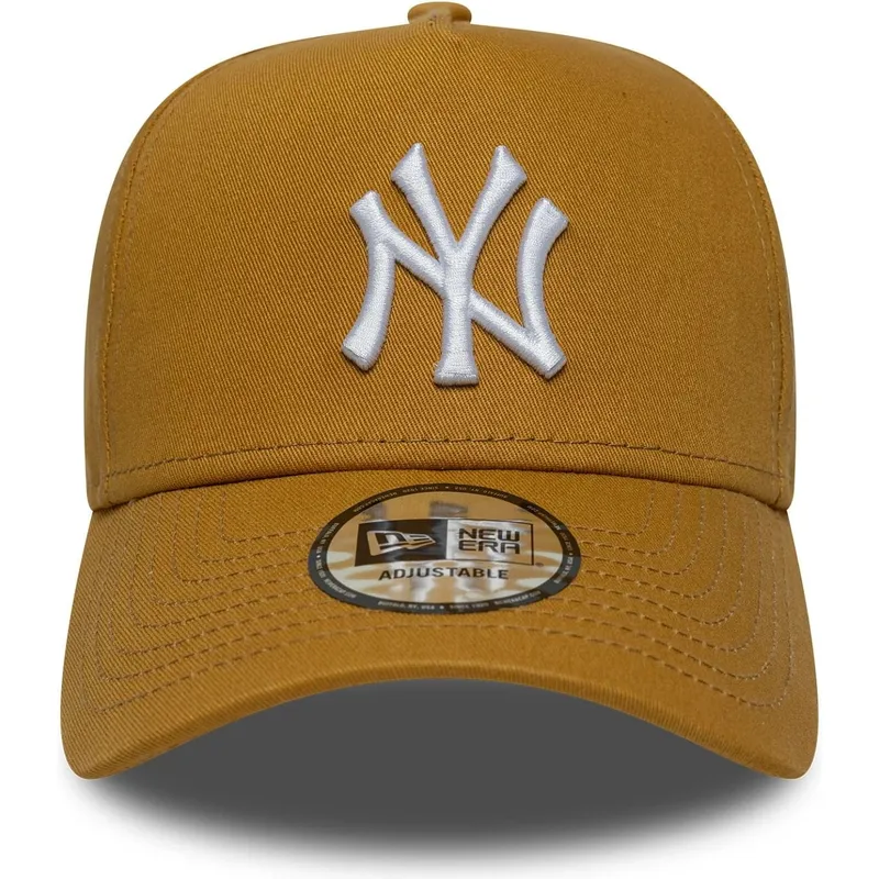 mutsid-kumer-pruun-snapback-9forty-e-frame-league-essential-new-york-yankees-mlb-new-era
