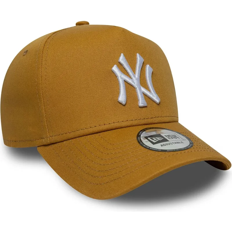 mutsid-kumer-pruun-snapback-9forty-e-frame-league-essential-new-york-yankees-mlb-new-era