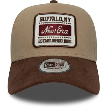 Mütsid kumer pruun reguleeritav 9FORTY E Frame Patch Suede New Era