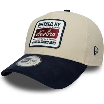 Mütsid kumer beež reguleeritav rihm 9FORTY E Frame Patch Suede New Era