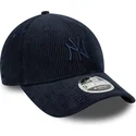new-era-curved-brim-navy-blue-logo-9forty-m-crown-cord-new-york-yankees-mlb-navy-blue-adjustable-cap