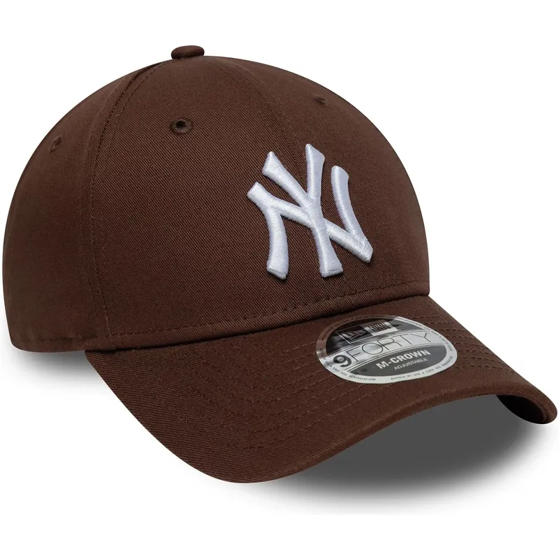 new-era-curved-brim-9forty-m-crown-new-york-yankees-mlb-brown-snapback-cap
