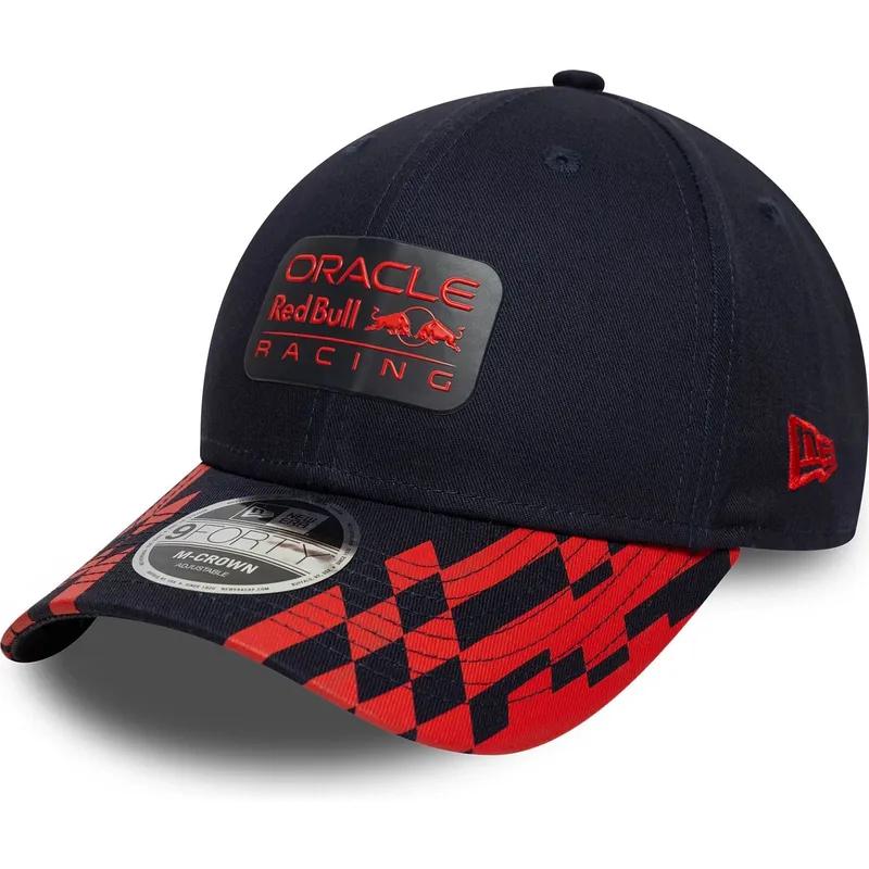 mutsid-kumer-meresinine-snapback-9forty-m-crown-visor-print-red-bull-racing-formula-1-new-era