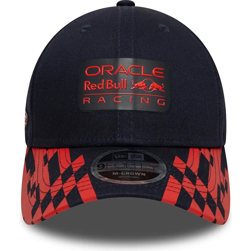 mutsid-kumer-meresinine-snapback-9forty-m-crown-visor-print-red-bull-racing-formula-1-new-era
