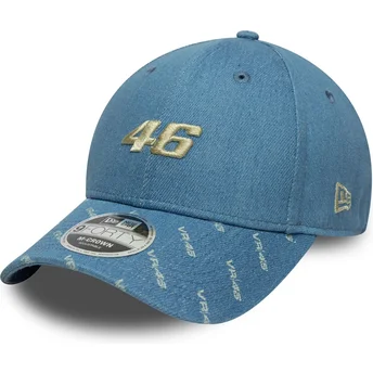Cap kumer blue snapback 9FORTY M-Crown Denim Valentino Rossi VR46 MotoGP New Era