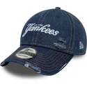 mutsid-kumer-sinine-reguleeritav-9twenty-denim-distress-new-york-yankees-mlb-new-era
