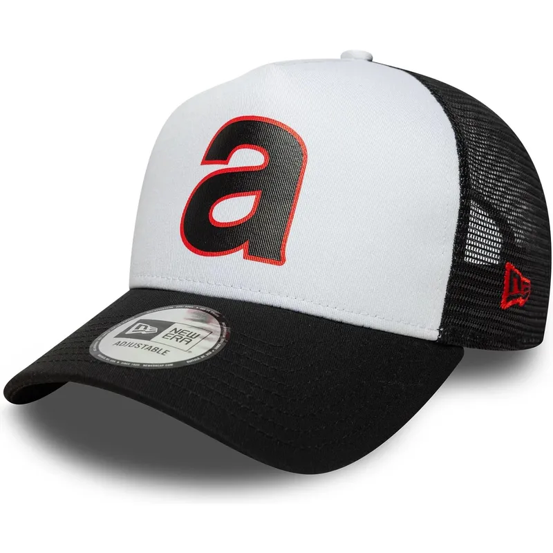 new-era-e-frame-aprilia-piaggio-white-and-black-trucker-hat