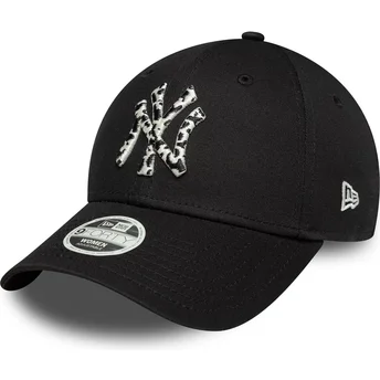 Cap kumer black adjustable strap 9FORTY Animal Infill New York Yankees MLB New Era